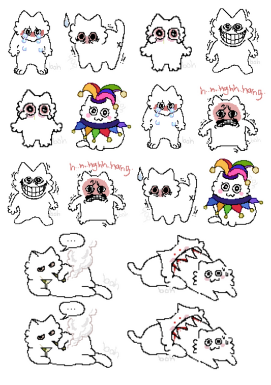 sillies sticker sheet