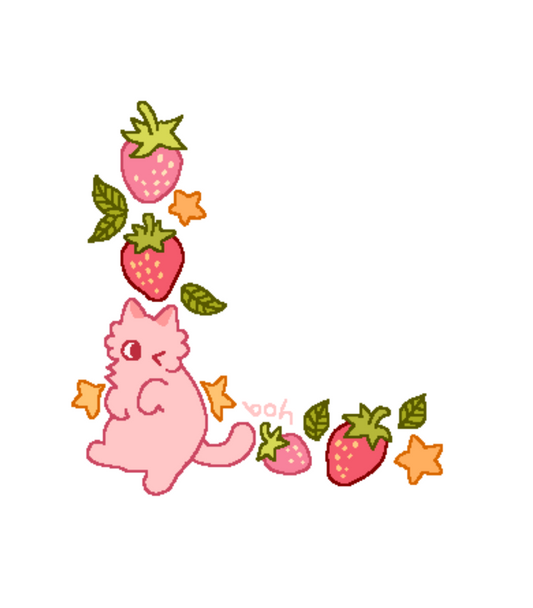 strawberry laptop corner (L)