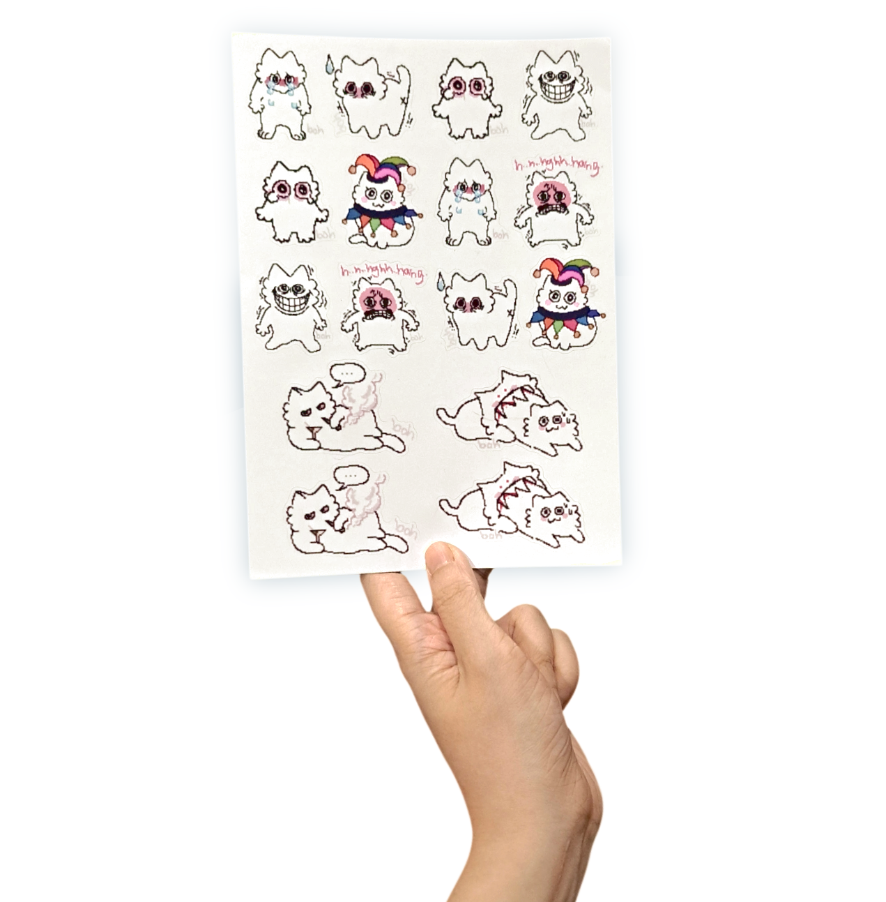 sillies sticker sheet