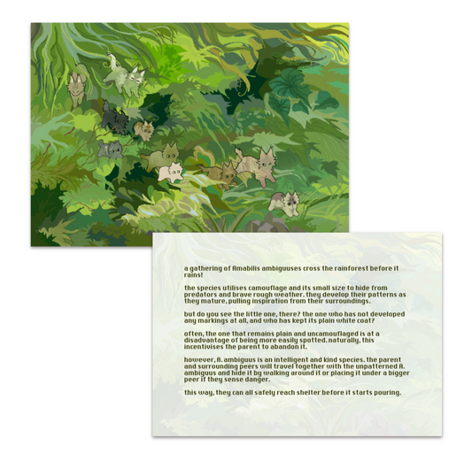 march/april onionmail - through the rainforest print