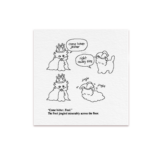 come hither, jester postcard (pre-order!)